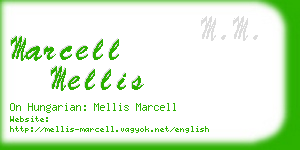 marcell mellis business card